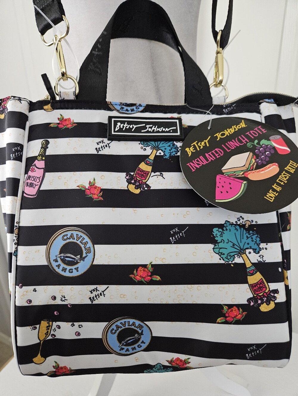 Betsey Johnson NWT Insulated Lunch Tote - Picture 3 of 4